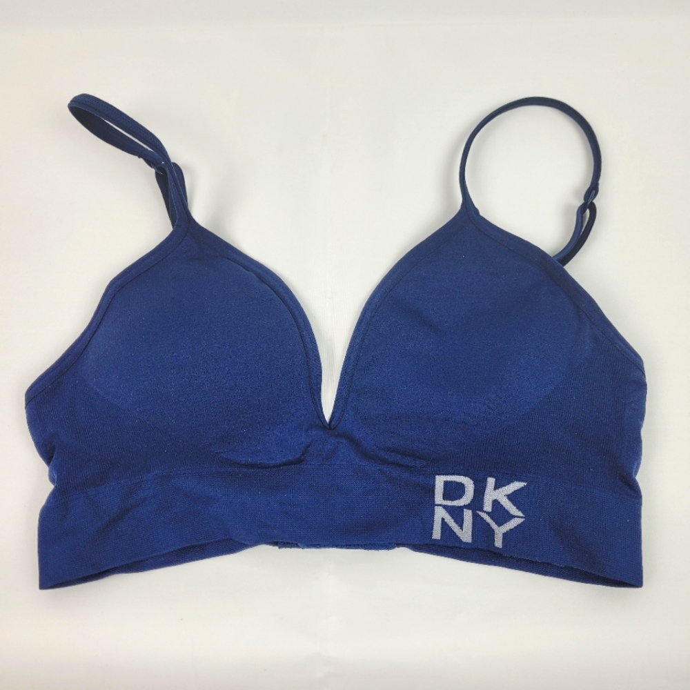 --Sold--DKNY seamless Bralette bra size small blue